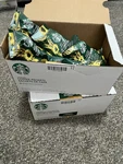 5.6LB Starbucks Sunsera Blend Ground Coffee Maker Blonde Roast 36 Packet Lot. Fixed Price $39.99.