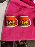 Reese's Peanut Butter Cup Coffee Cocoa Mug Set 2 Galerie Candy Chocolate. Fixed Price $19.95.