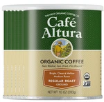 Cafe Altura Ground Organic Coffee, Regular Roast, 6 X 10 Oz. Fixed Price $72.25.