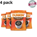 (4 Pack) Dunkin Original Blend Medium Roast Ground Coffee, 30 Oz Canister. Fixed Price $69.95.
