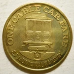 San Francisco Municipal Railway (california) Transit Token - CA760T. Fixed Price $5.99.