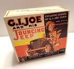 G.i. Joe & His Jouncing Jeep Unique Art Empty Box For Tin Wind Up Toy Like Marx. Fixed Price $25.00.