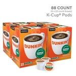 Dunkin' Coffee Keurig K-cup Pods Medium Roast 88/BOX Decaffeinated. Fixed Price $69.00.