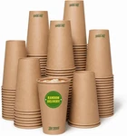 Disposable Kraft Paper Cups (16OZ-240PACK), Brown Coffee Made From Unbleach. Fixed Price $52.99.