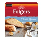 Folgers Vanilla Biscotti Coffee K-cups, 30 Count, 270G/9.5 Oz. Box Imported From. Fixed Price $35.19.