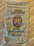 Large Decorative Pap New Guinea Jute Burlap Coffee Bag - 17 X 30. Fixed Price $15.00.