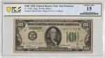 FR.2150-L 1928 San Francisco $100 Numeric Seal Federal Reserve Note Pcgs Fine. Fixed Price $250.00.