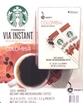 Boxes = Packs Starbucks Via Instant Coffee Columbia Med Roast Best 11.2026. Fixed Price $29.95.