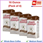 Cafe Santo Domingo, 16 Ounce Bag, Whole Bean Coffee, Medium Roast - (pack 4). Fixed Price $51.81.