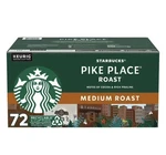 Starbucks Medium Roast K-cup Coffee Pods, Pike Place, 72 Ct.. Fixed Price $55.95.