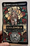 Colombia Bones Coffee Company Medium Roast Ground 12 Oz Single Origin. Fixed Price $19.95.
