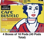 Cafe Bustelo Con Leche Sweet Creamy Coffee Keurig K-cups Pods, 40 Count. Fixed Price $81.00.