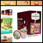 Flavored Coffee Pods - Jamaican Crazy Fresh Roasted, 24 Count, Gourmet Brew. Fixed Price $28.99.