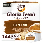 Gloria Jean's Hazelnut K-cups, Medium Roast Coffee, 144 Count. Fixed Price $63.59.