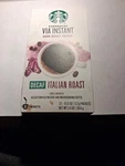 Starbucks Decaf Italian Via Instant Coffee Dark Roast- 12 Packets Per Box. Fixed Price $15.95.