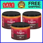 Folgers Gourmet Supreme Ground Coffee, Medium Dark ROAST,22.6 Oz CANISTER,3 Pack. Fixed Price $43.78.