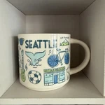 Starbucks Seattle Been There Collection Bt Coffee Tea 14OZ Cup Mug Euc. Fixed Price $21.99.