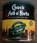 Chock Full Nuts Original Decaf Ground Medium Premium Roast Coffee 24OZ. Fixed Price $19.99.
