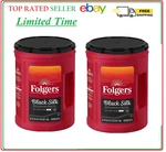 2 Pack - Folgers Dark Roast Ground Coffee, Black Silk 40.3 (total 80.60 Oz). Fixed Price $64.34.
