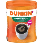 Dunkin' Donuts Decaffeinated Ground Coffee, Medium Roast 45 Oz. Arabica Beans. Fixed Price $38.67.