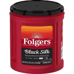 Folgers Black Silk Ground Coffee, Smooth Dark Roast 33.7OZ Canister. Fixed Price $27.98.