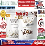 Bravenly Fit Fuel + Brew Extreme Protein Coffee Energy Combo 2BAGS New! EXP.2028. Fixed Price $109.99.