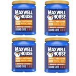 Maxwell House Breakfast Blend Ground Coffee, Mild Roast, 38.8 Oz Canister 4PACK. Fixed Price $66.22.