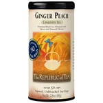 The Republic Of Tea ? Ginger Peach Black Bags, 50 Naturally. Fixed Price $20.26.