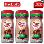 3PACK Nestle Coffee Mate Chocolate Creme Sugar Free Powder CREAMER,10.2OZ. Fixed Price $11.85.