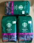 3 Packs Starbucks French Roast Dark Whole Bean, 100% Arabica Coffee 28OZ Each. Fixed Price $71.99.