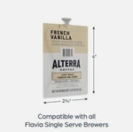 Alterra French Vanilla Flavia Coffee 100 Count. Fixed Price $43.80.
