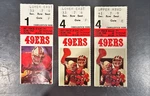 Lof 3 Vintage San Francisco 49'ERS Tickets - A1120. Fixed Price $24.99.