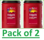 2 Pack - Folgers Classic Roast Ground Coffee 43.5 (total 87 Oz) Fresh!!. Fixed Price $55.78.