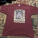 Vintage Graphic Shirt Wicked Wolf Raven's Brew Gourmet Coffee Xl Vtg 90S. Fixed Price $26.21.