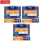Kroger Breakfast Blend Light Roast Ground Coffee 24 Oz - Pack 3. Fixed Price $59.82.