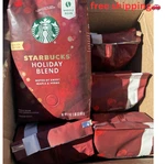 Starbucks Holiday Blend Medium Roast Whole Bean Coffee 17 Oz 6 Bag Older Stock. Fixed Price $54.97.