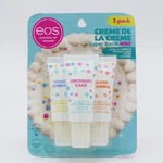 Eos Creme De Super Balm Minis 3 Pack Tube Vanilla Birthday Cake Caramel. Fixed Price $13.88.