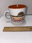 Dunkin Donuts Ground Bakery Series Coffee Cup Ceramic White Orange 4". Fixed Price $9.99.