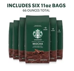 Starbucks Flavored Ground Coffee Mocha No Artificial Flavors 6 Bags 11 Oz. Fixed Price $60.99.