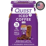 Indulge Quest Mocha Latte Iced Coffee - 4 Bottles, Refreshing And Energizing. Fixed Price $18.99.