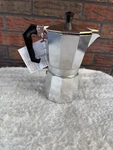 Silver Gnali & Zani Moka Pot Espresso Caffe Italian Coffee Maker 6 Cups New. Fixed Price $34.00.