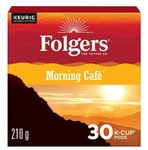 Folgers Morning Cafe K-cup Coffee Pods 30 Count, 210G. Fixed Price $35.68.