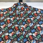 Malia Cafe Coffee Espresso Mocha All Over Print Hawaiian Aloha Loud Shirt Mens. Fixed Price $15.99.