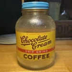 Vintage Chocolate Cream Drip Grind Coffee Jar Western Grocer Marshalltown Iowa. Fixed Price $29.95.