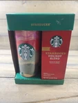 16OZ Starbucks Acrylic Mug Tumbler Limited Edition + 2.5OZ Holiday Blend Coffee. Fixed Price $17.99.