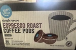 Happy Belly Espresso Roast Dark K-cup Coffee Pods For Keurig, 96 Count. Fixed Price $29.98.