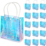 16 Pcs Holographic Small Gift Reusable Iridescent Clear Bags For Women Pv.... Fixed Price $32.09.