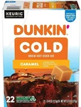 Dunkin Cold Caramel Coffee K-cup Pods 22 Count Last Years Stock. Fixed Price $13.95.
