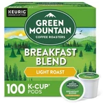 Green Mountain Coffee Breakfast Blend K-cup Pods (100 Ct.) Free Shipping. Fixed Price $89.99.