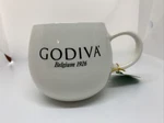 Godiva Coffee Mug White & Black 16 Oz Cup Modern Gourmet Foods. Fixed Price $6.00.